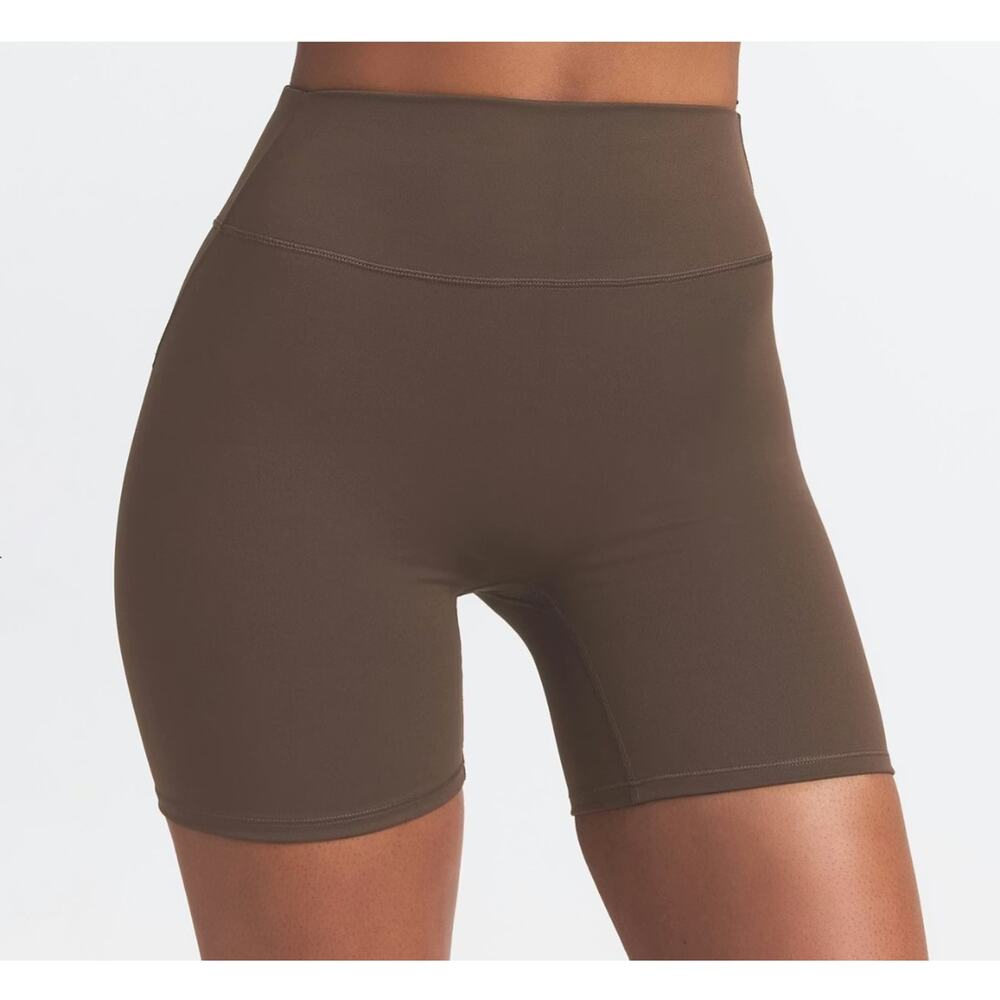 Skims Matte Biker Shorts 6 inch BO-BKS-7022W Dark Sepia Small